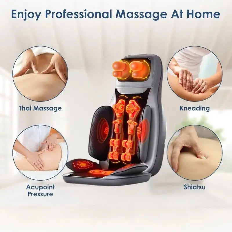 Multi functional massage pad, full body massage pad, massage, twist and apply hot compress, massage neck, back, waist and calf m