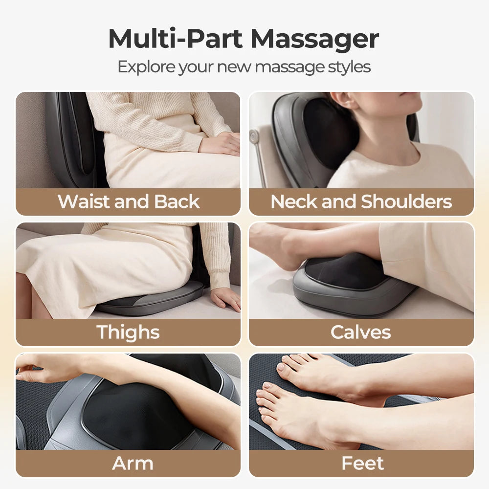HIMOUTA Shiatsu Neck Back Massager With Heat And Adjustable Intensity