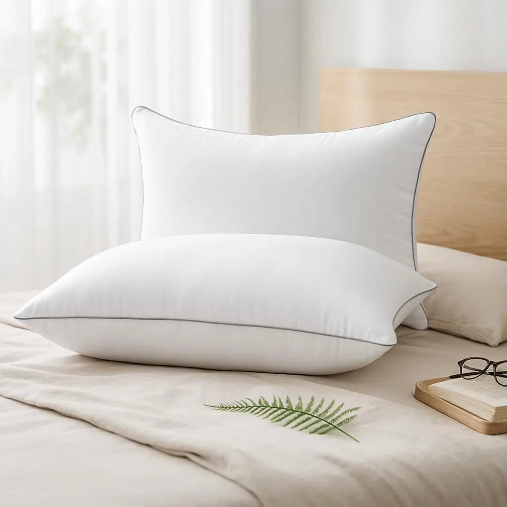 Down Alternative Luxury Hotel Pillows Set of 4 for Side and Back Sleepers