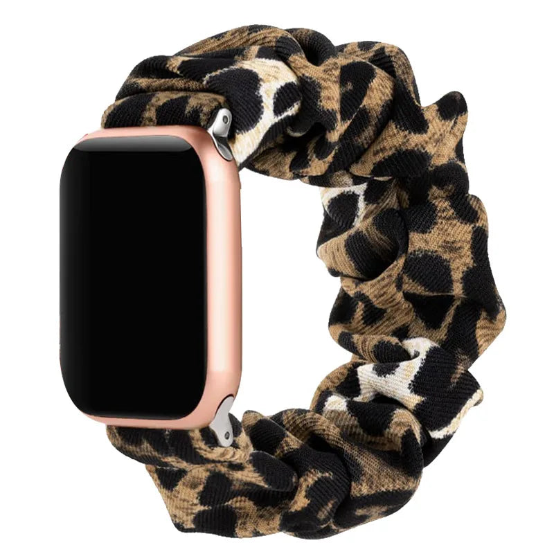 JBAILI Scrunchie Strap for Apple Watch Fabric Elastic