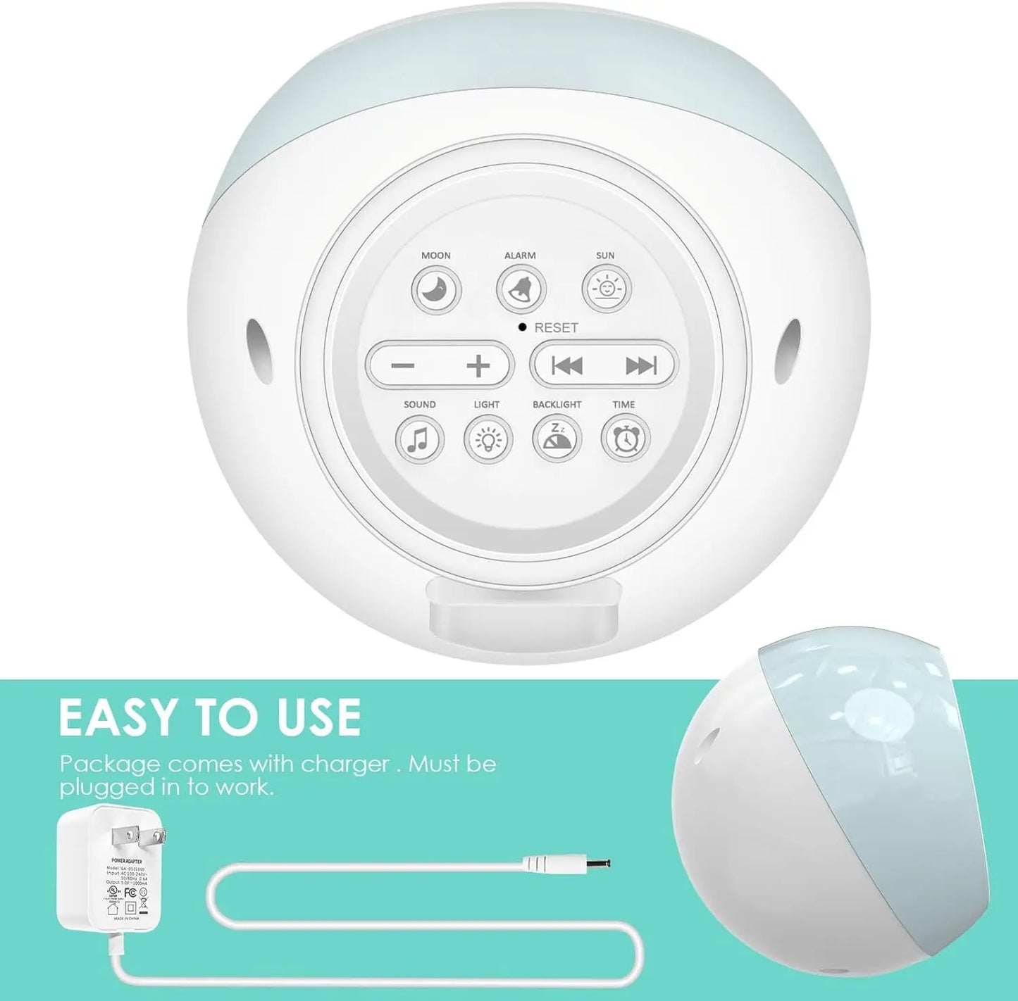 Wake Up Alarm Clock With Sleep Trainer For Kids