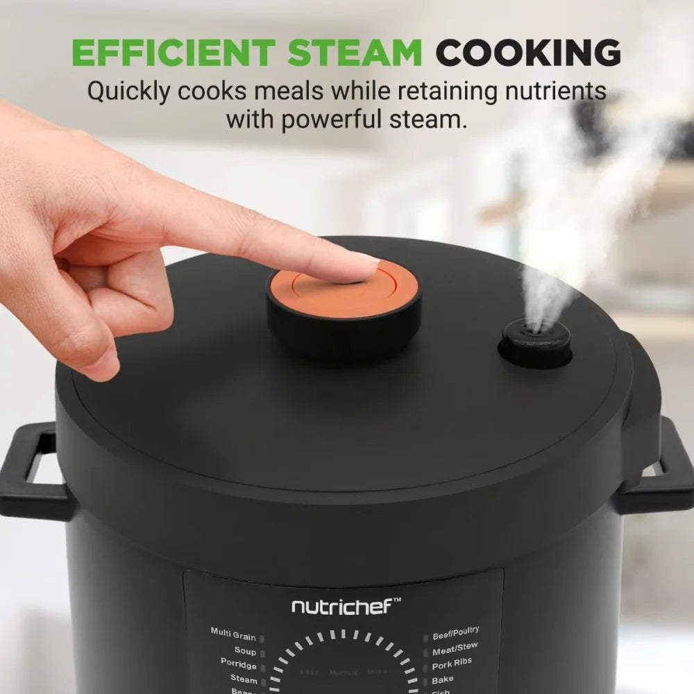 Electric Pressure Cooker With 9 Functions And Digital Timer