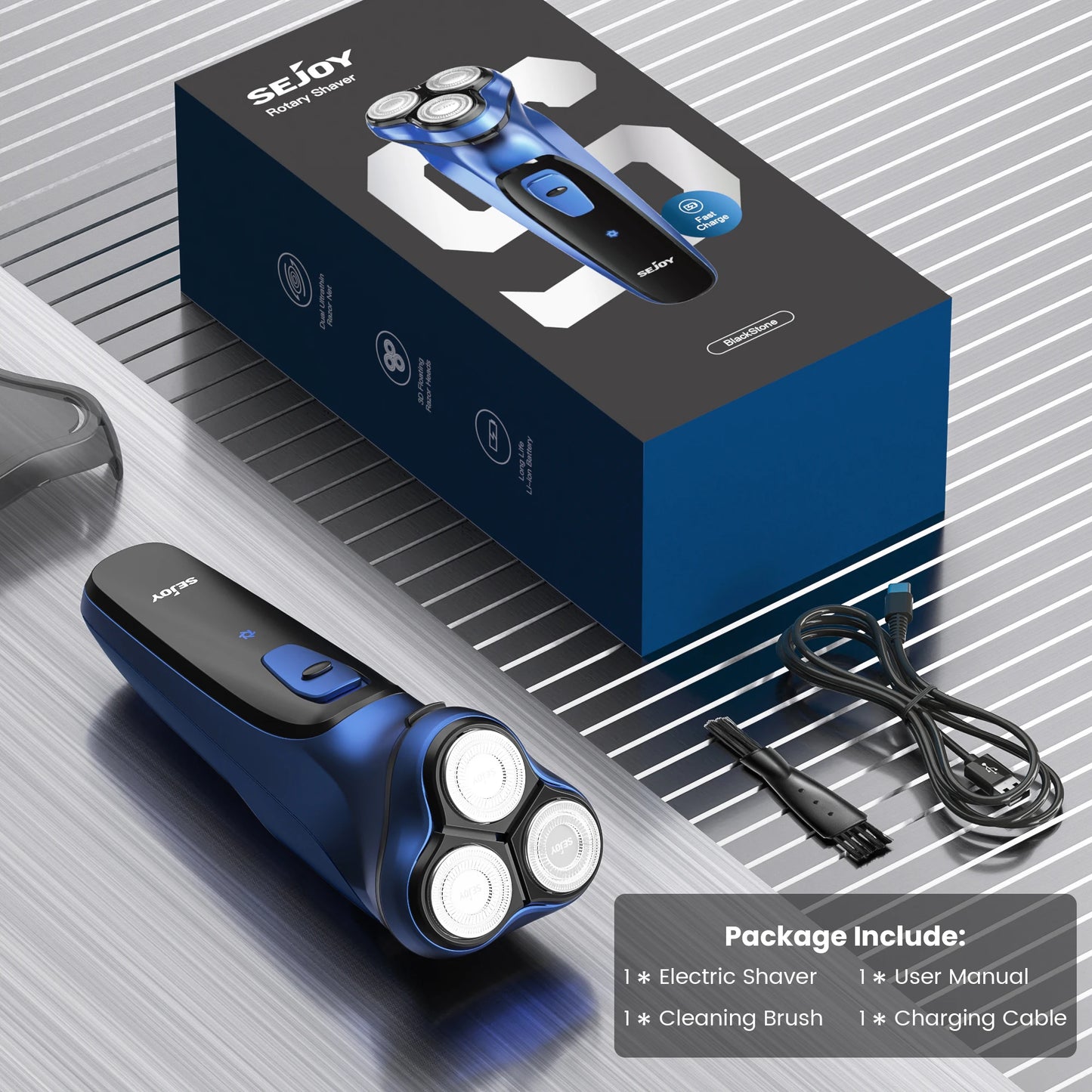 SEJOY BLASTO1 Electric Shaver For Men Rechargeable Razor