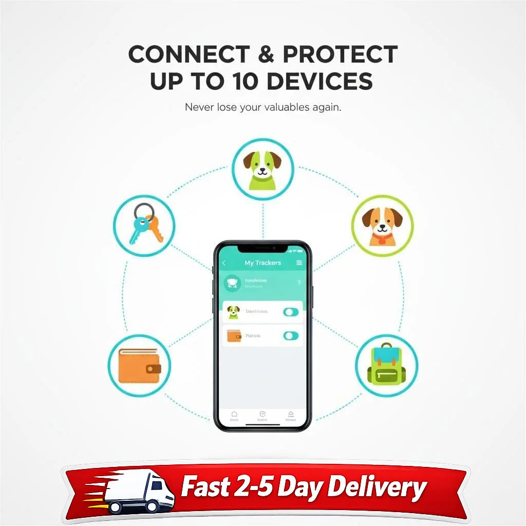 Key Finder Locator 10 Pack GPS Tracker Anti Lost Alarm