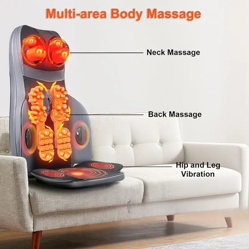 Multi functional massage pad, full body massage pad, massage, twist and apply hot compress, massage neck, back, waist and calf m