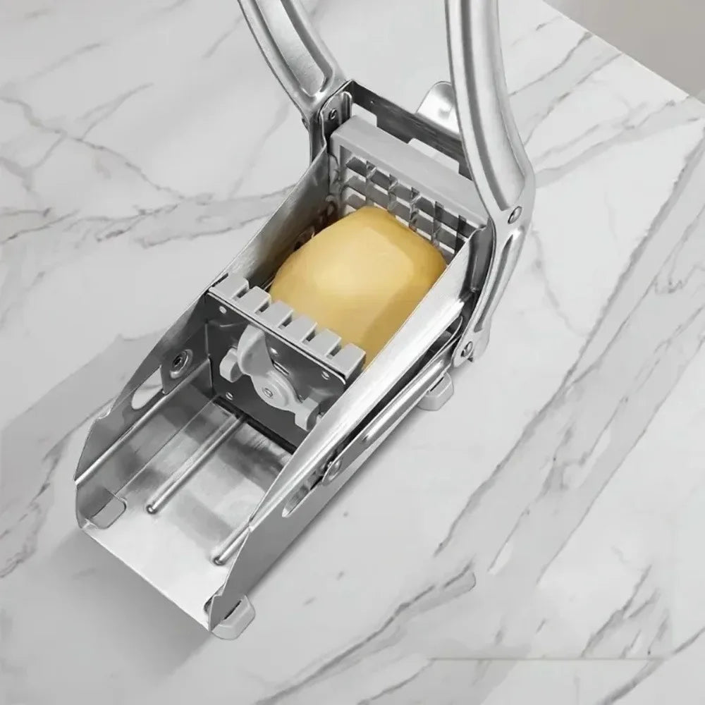 1pc manual stainless steel vegetable slicer -430 level square blade potato cucumber slicer, multifunctional kitchen tool