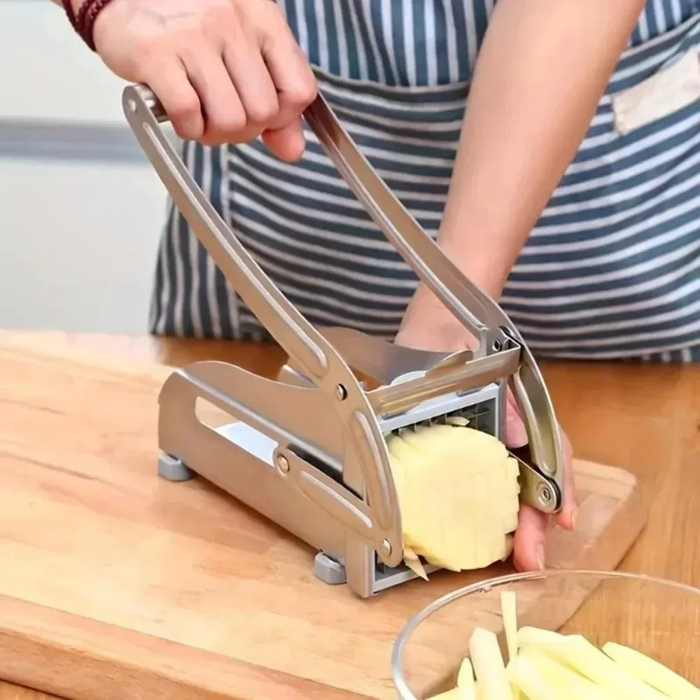 1pc manual stainless steel vegetable slicer -430 level square blade potato cucumber slicer, multifunctional kitchen tool