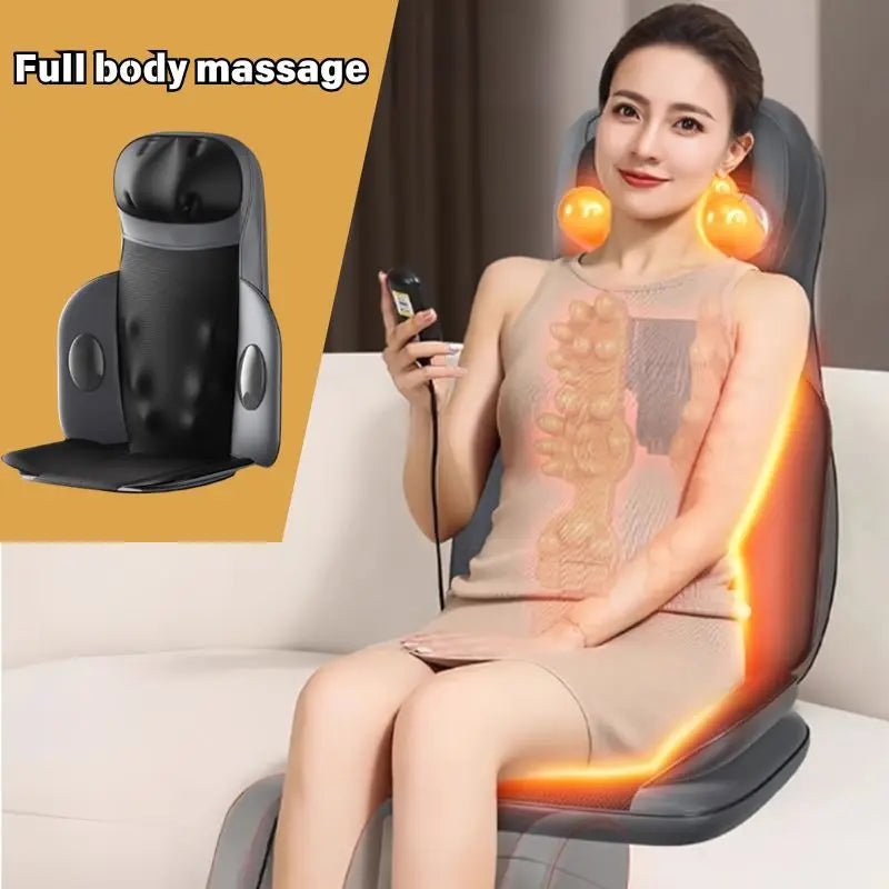 Multi functional massage pad, full body massage pad, massage, twist and apply hot compress, massage neck, back, waist and calf m