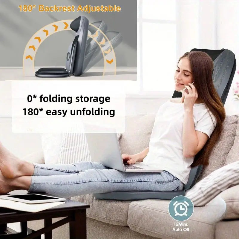 Multi functional massage pad, full body massage pad, massage, twist and apply hot compress, massage neck, back, waist and calf m
