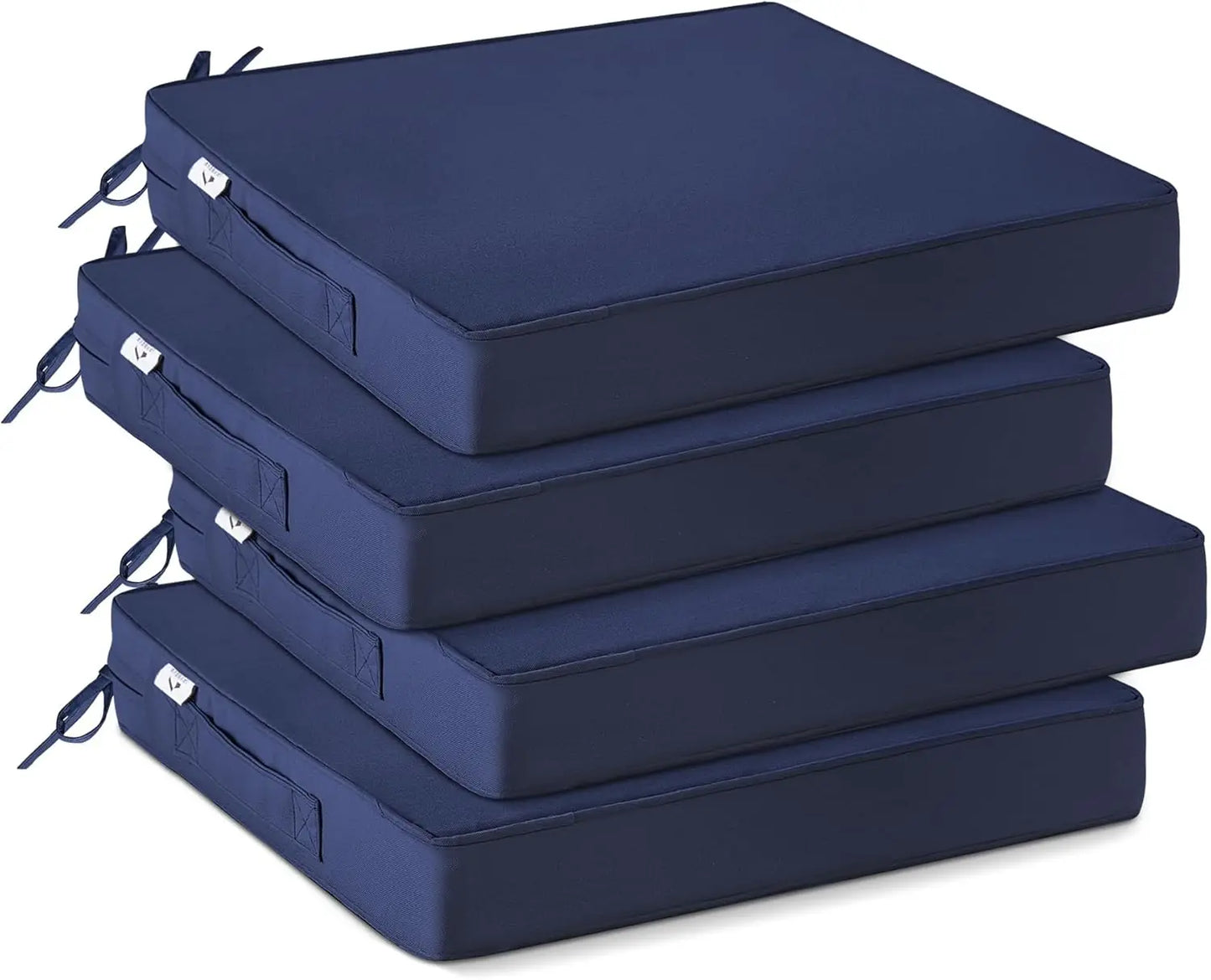 Waterproof Outdoor Chair Cushions Set Of 4 With Ties