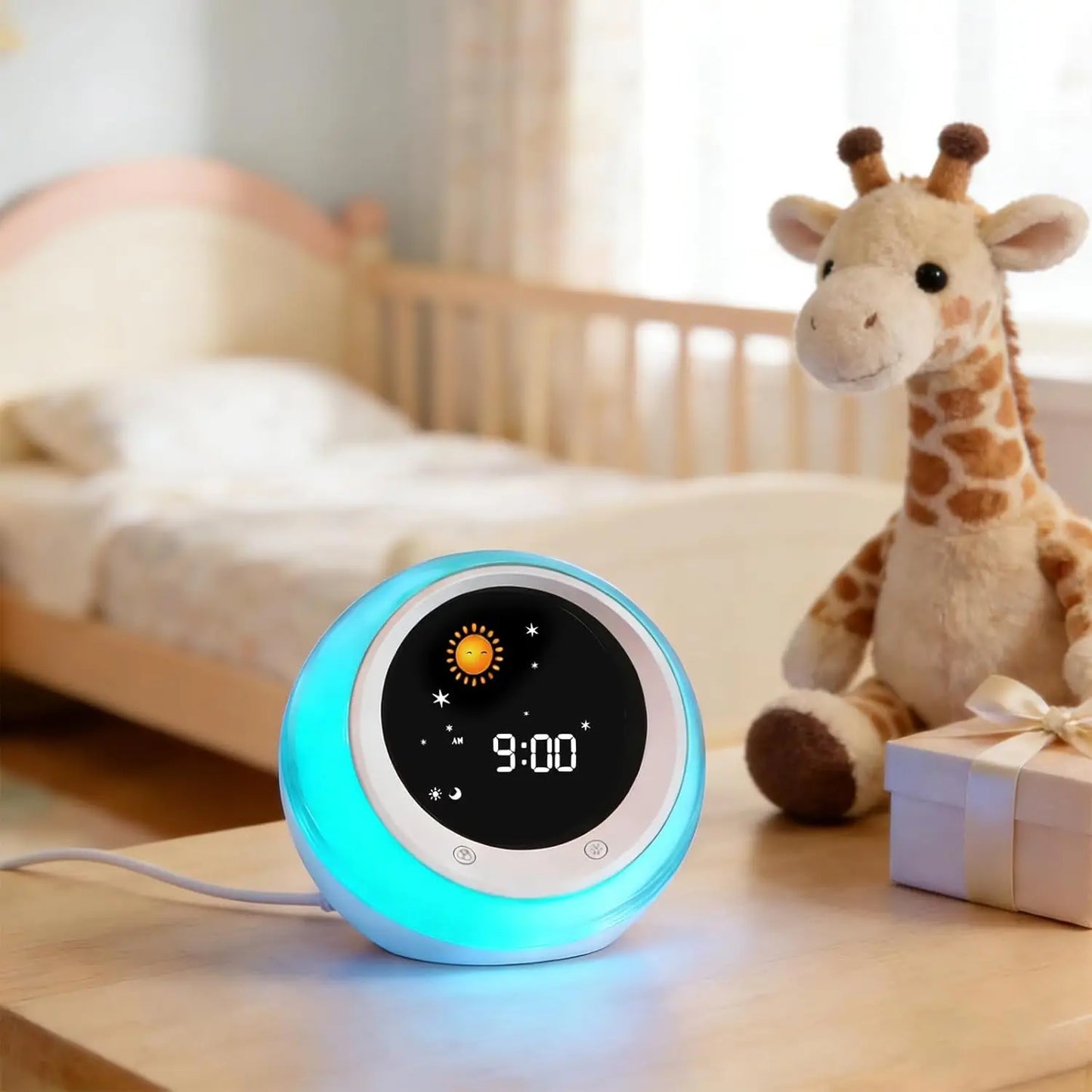 Wake Up Alarm Clock With Sleep Trainer For Kids