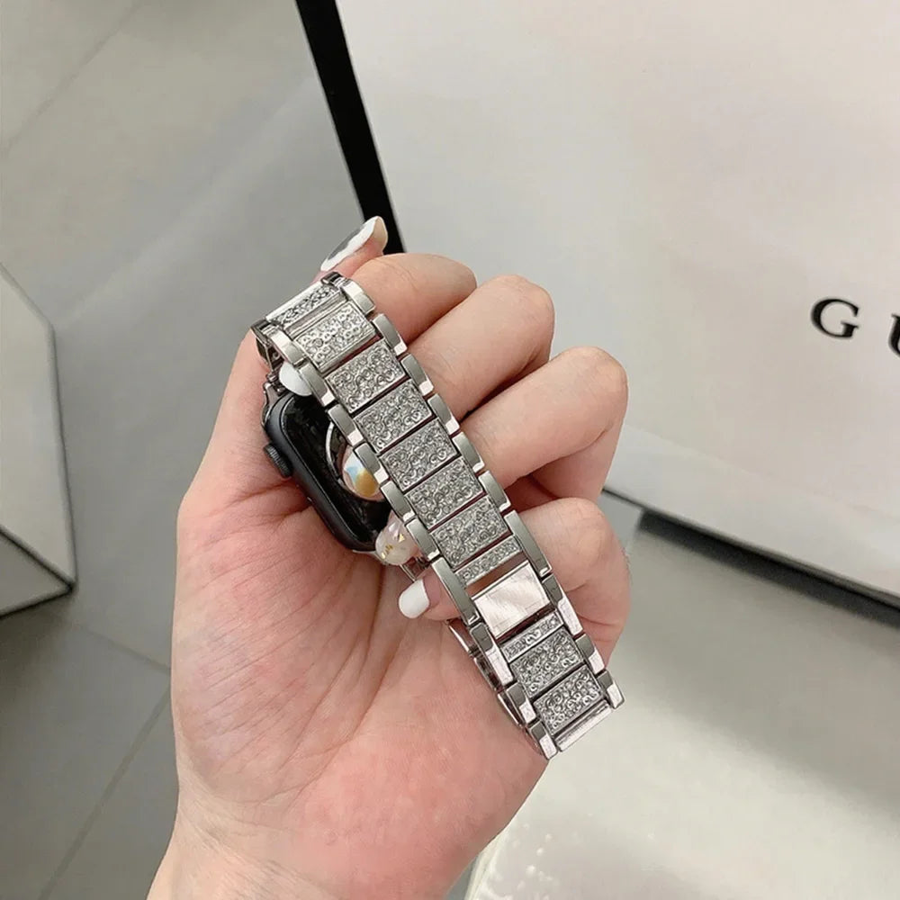 PEO Diamond Case and Strap for Apple Watch SE Unisex
