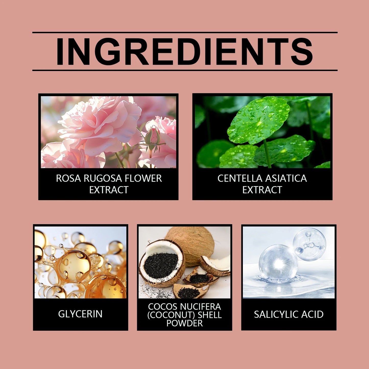 Rose/Tangerine/Cedarwood Body Scrub, Triple Scent Exfoliating & Moisturizing, Natural Skin Smoothing Polish