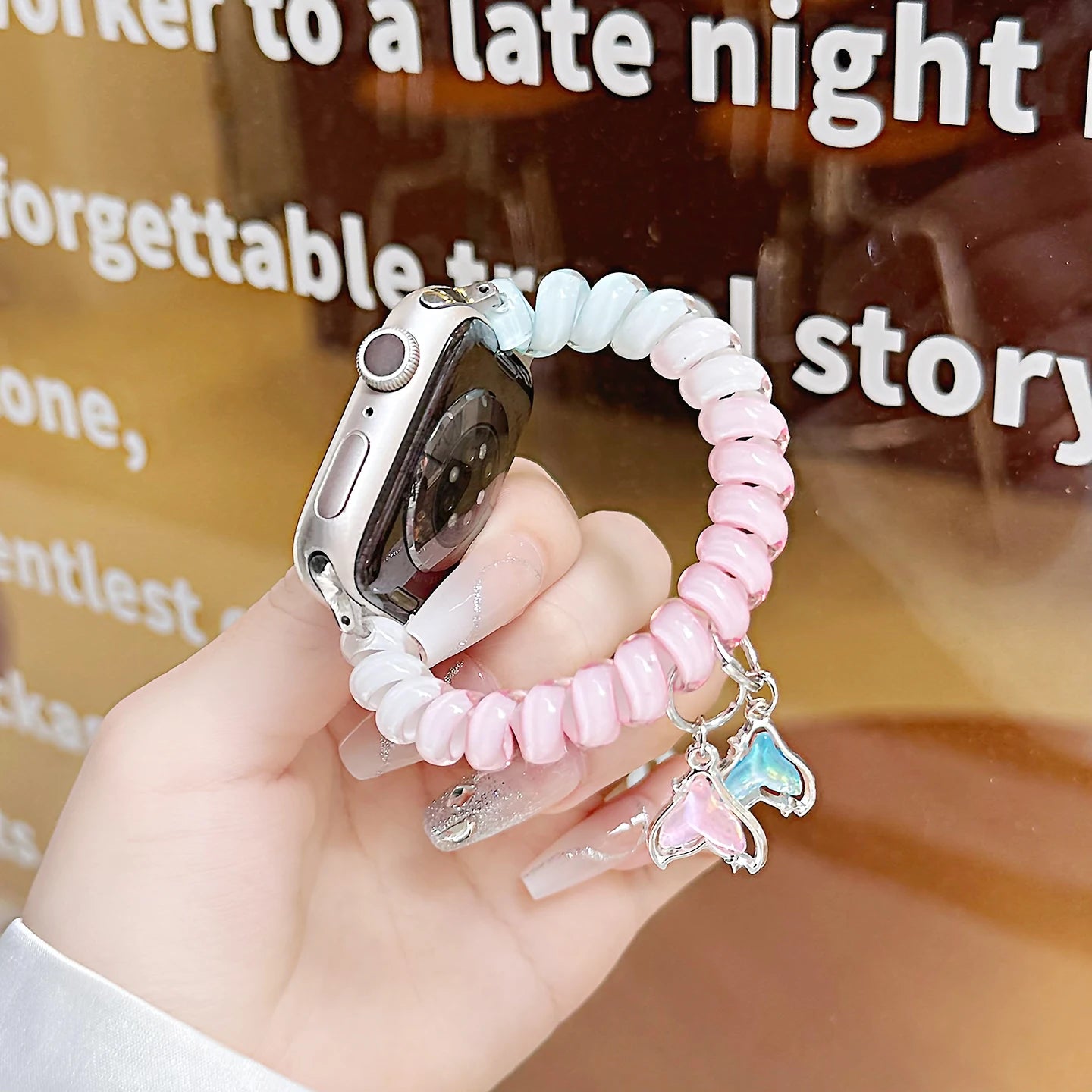 Cute Scrunchie Strap for Apple Watch Bands Fits All Series and Models
