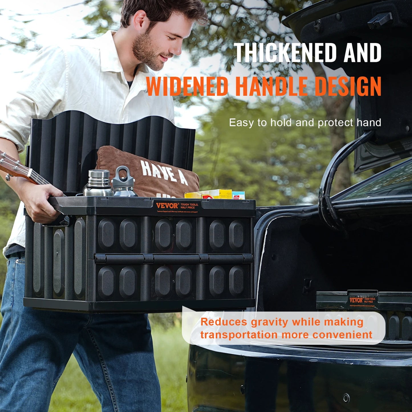 SucceBuy 3 Piece Collapsible Storage Bins With Lids For Garage