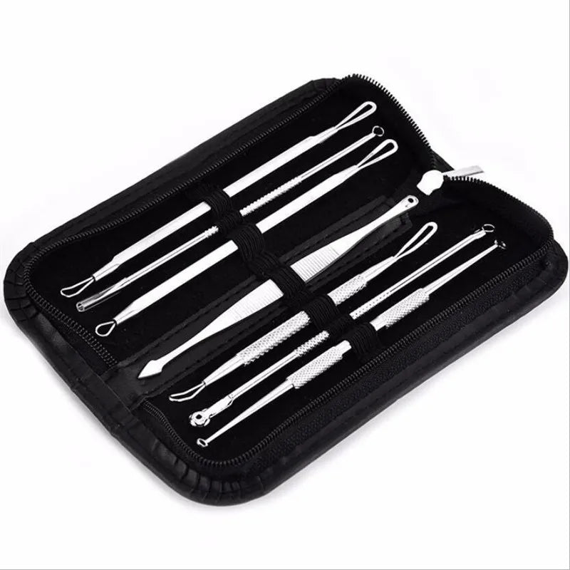 7pcs Acne Blackhead Remover Needles to Remove Blackheads Black Spot Extractor Stainless Steel Pimple Removal Skin Care Tools