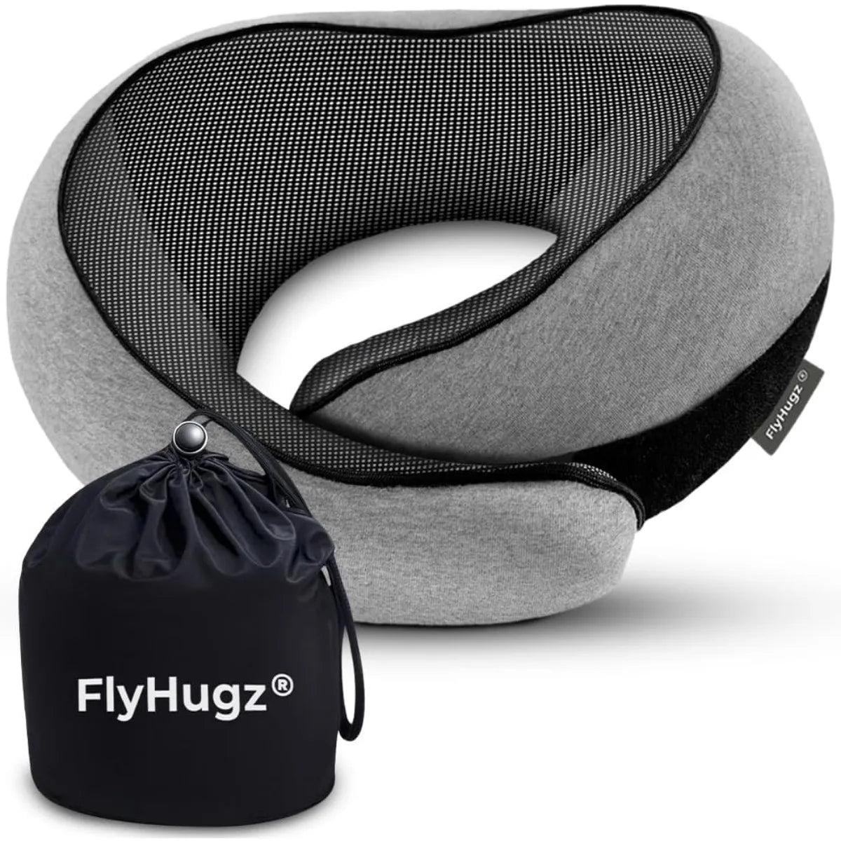 XIUWO Ergonomic Memory Foam Neck Pillow For Travel And Home