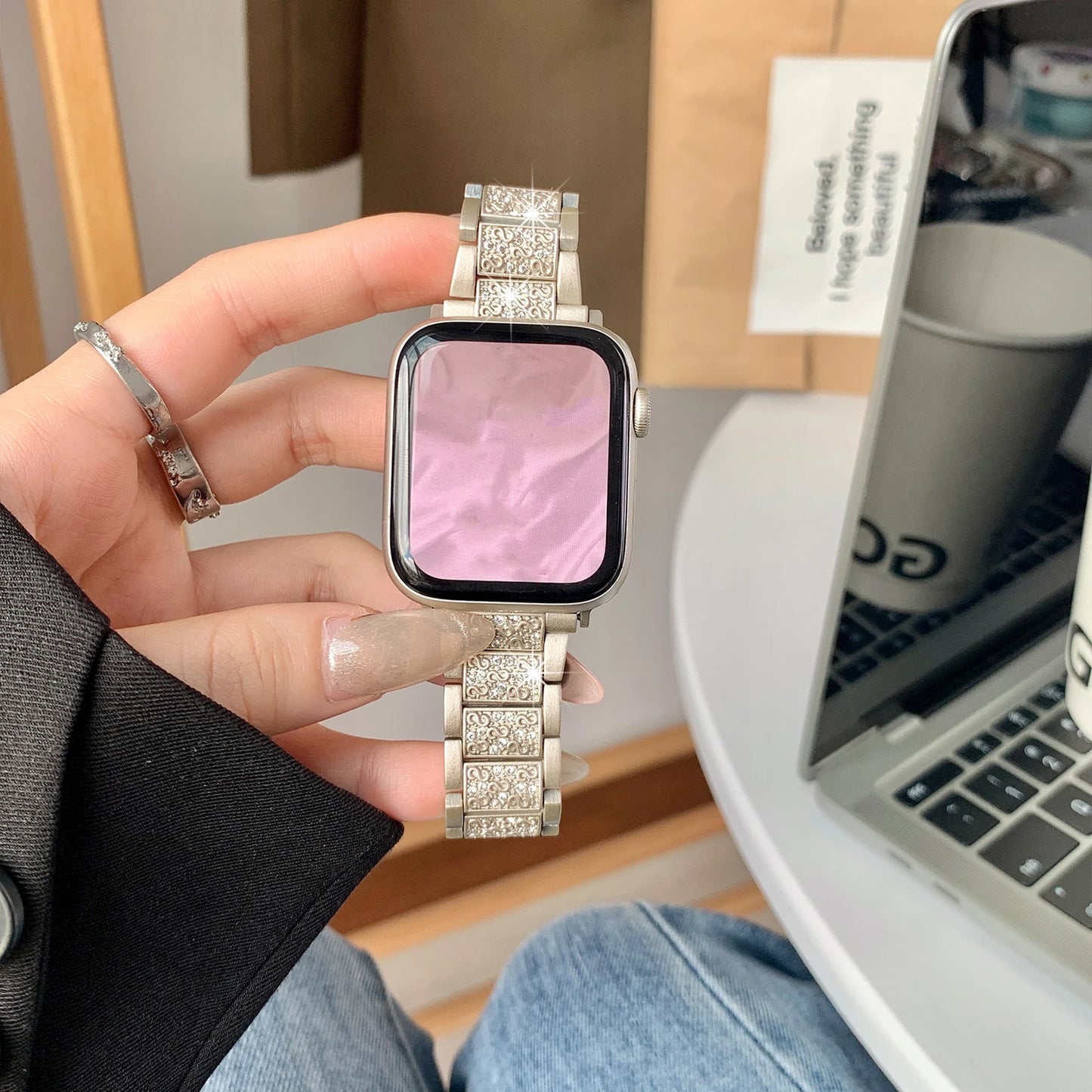 Apple Watch Band Zinc Alloy Metal Bracelet Strap Unisex
