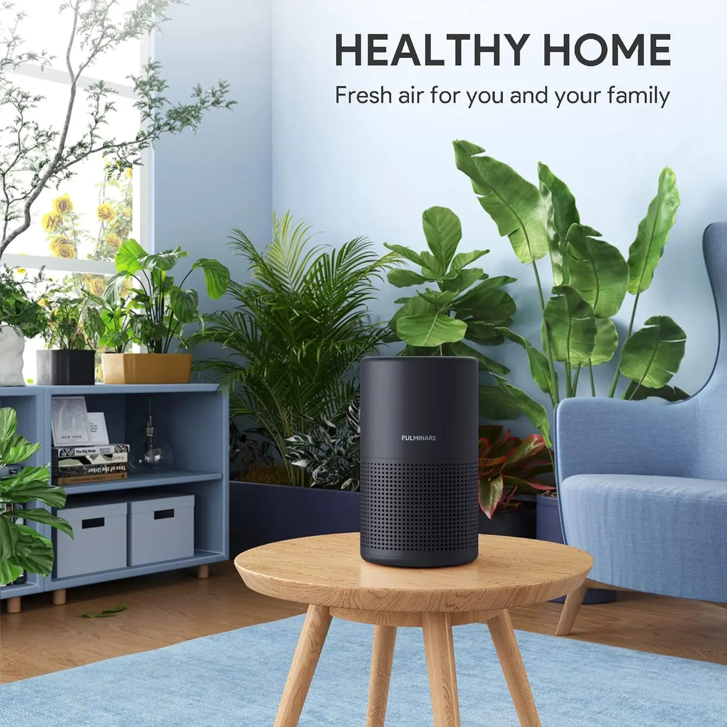 Quiet H13 HEPA Air Purifier With Night Light