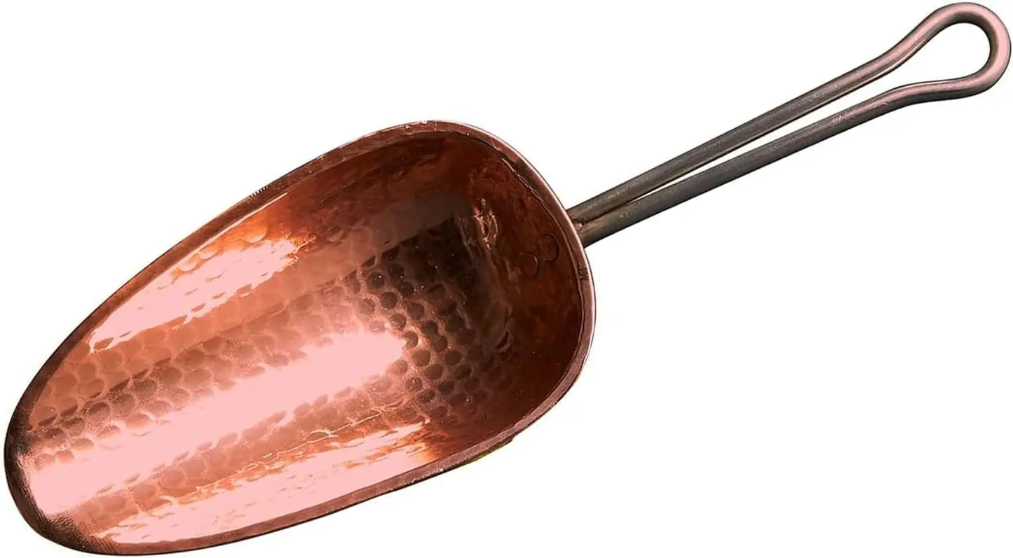 Pure Copper Hammered Scoop For Kitchen Utensils And Dry Goods