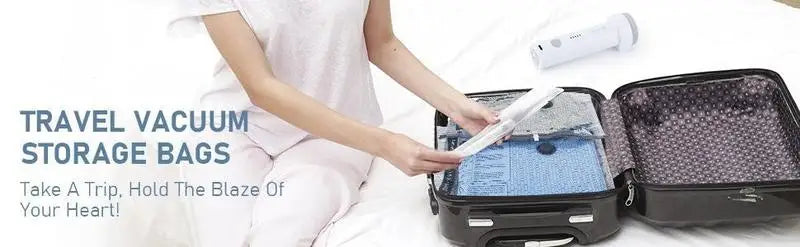 Vacuum Travel Bags With Rechargeable Pump For Carry On Luggage