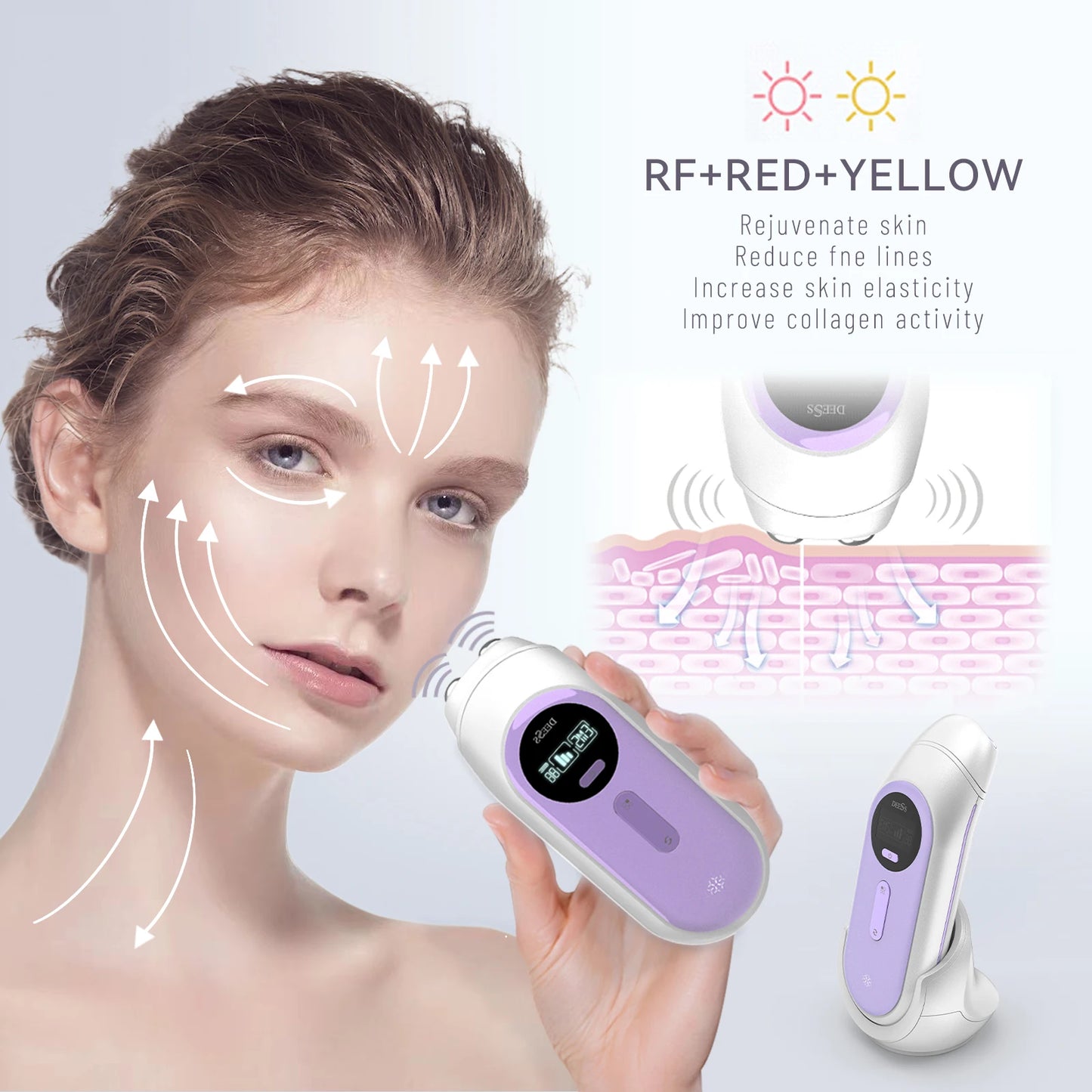 DEESS Multifunctional Beauty Device With Radio Frequency Skin Tightening