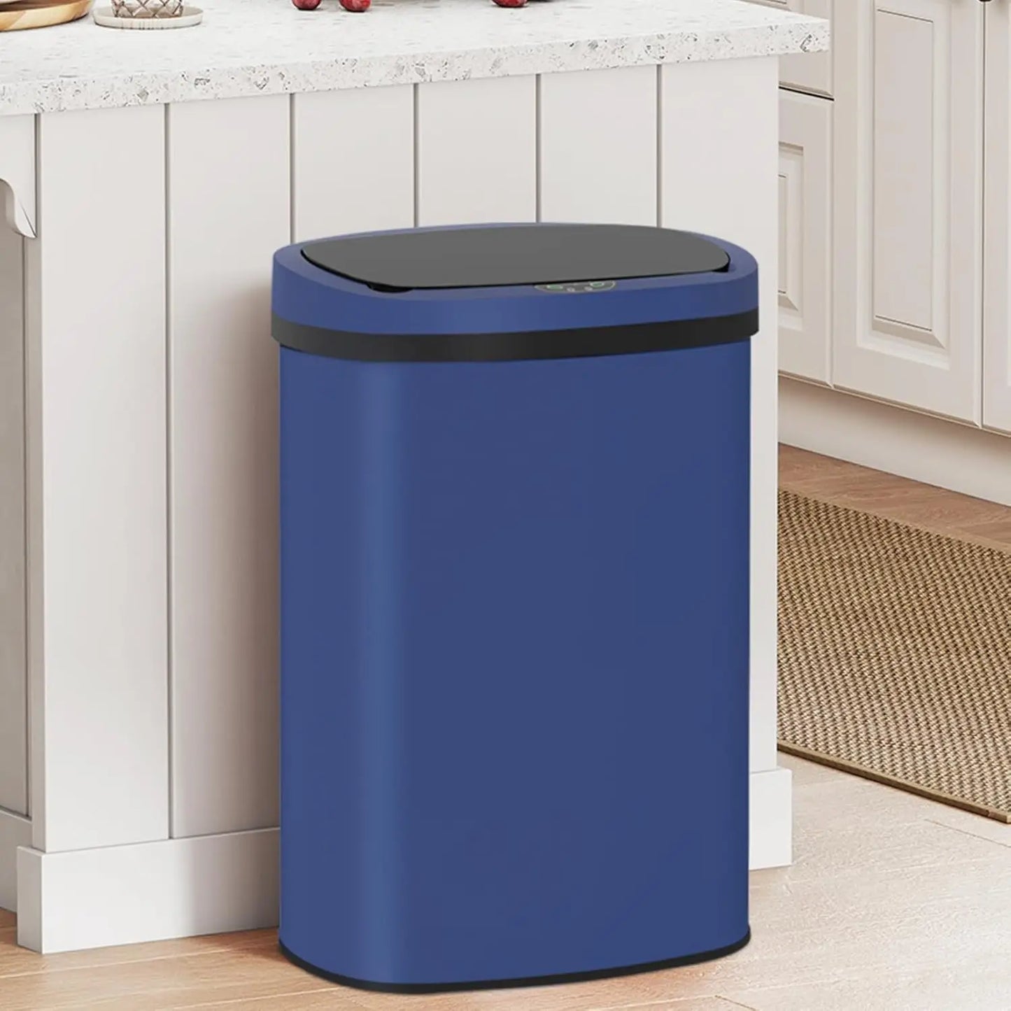 Stainless Steel Touchless Trash Can With Motion Sensor