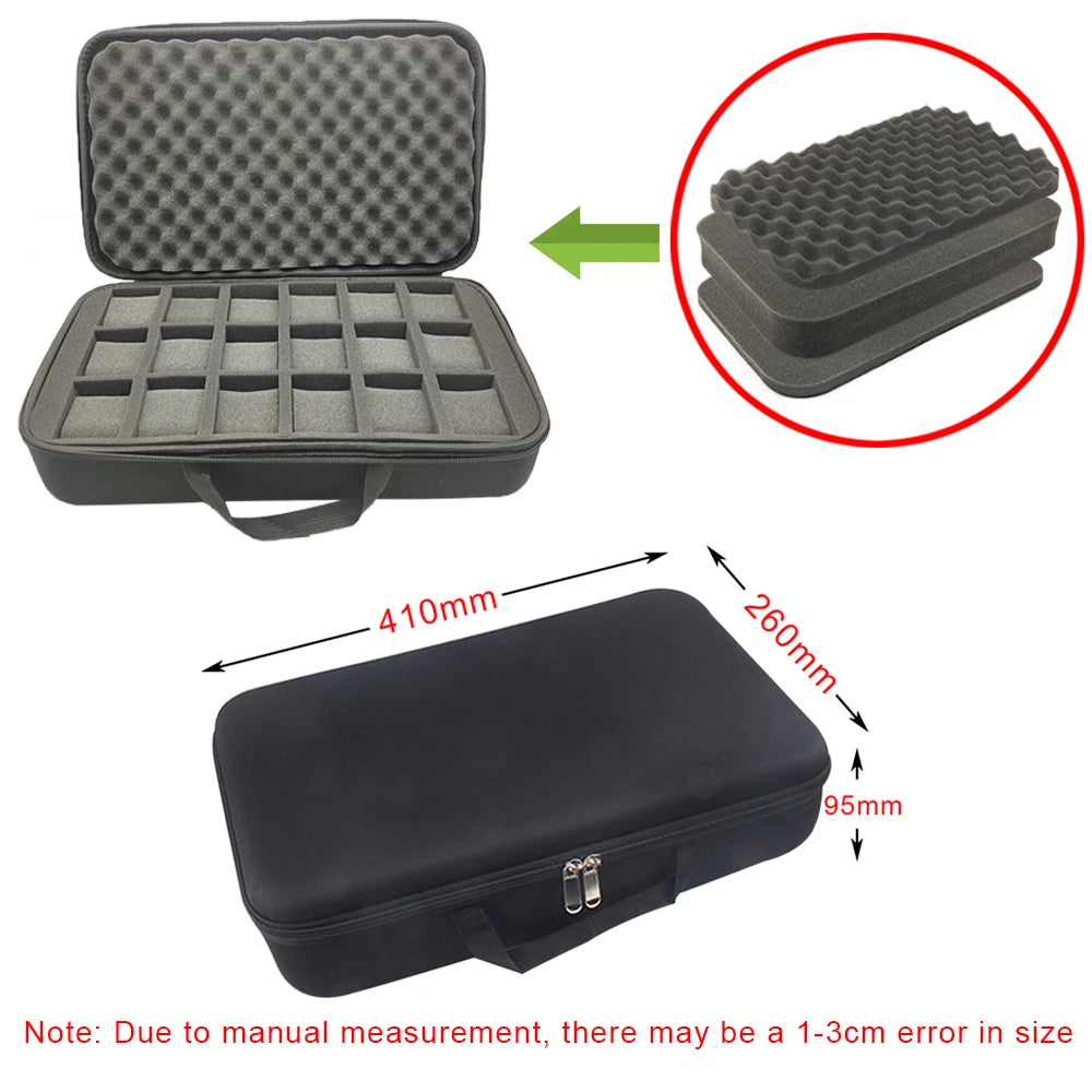 Portable Watch Box EVA Storage Case Organizer With Shockproof Canvas