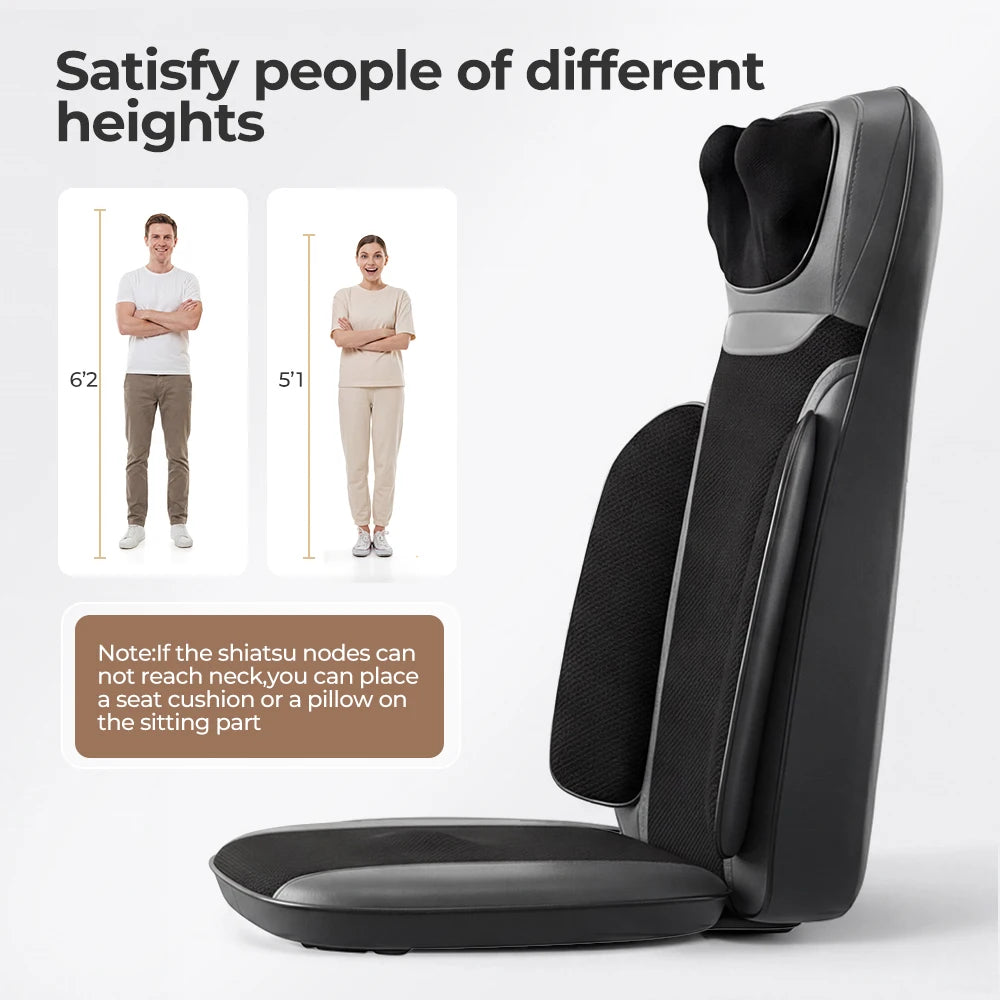 HIMOUTA Shiatsu Neck And Back Massager With Heat Adjustable Intensity
