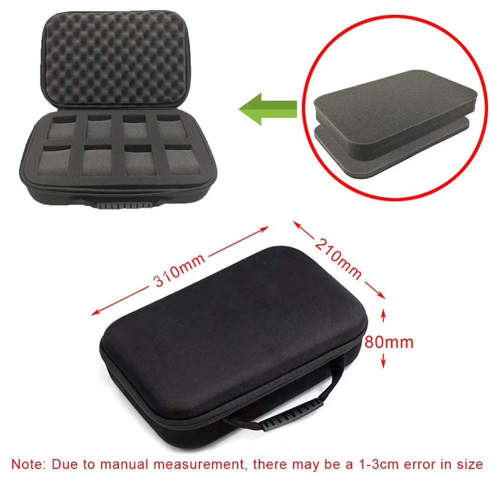 Portable Watch Box EVA Storage Case Organizer With Shockproof Canvas