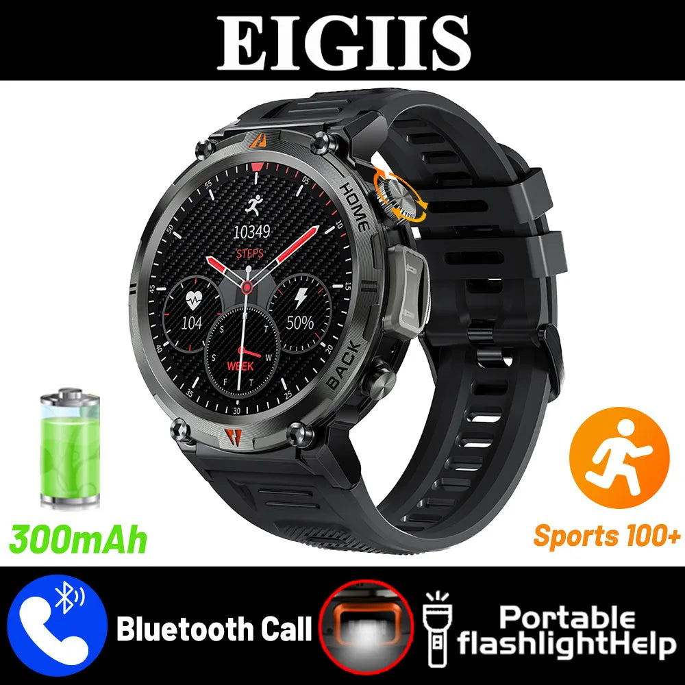 EIGIIS KE3 Bluetooth Calling Smartwatch For Men With Health Monitor
