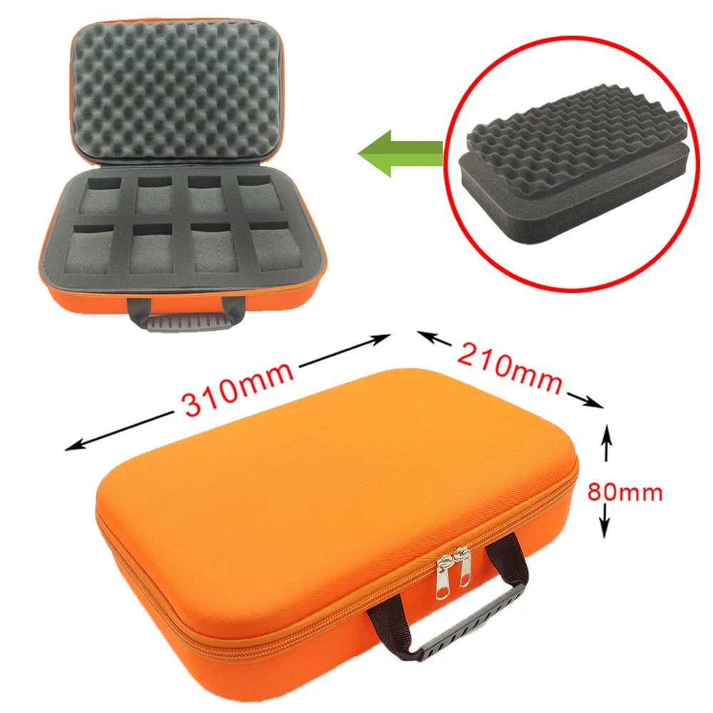 Portable Watch Box EVA Storage Case Organizer With Shockproof Canvas