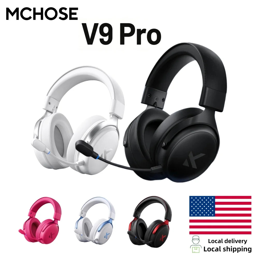 MCHOSE V9 Pro Wireless Gaming Headset Surround Sound Lightweight