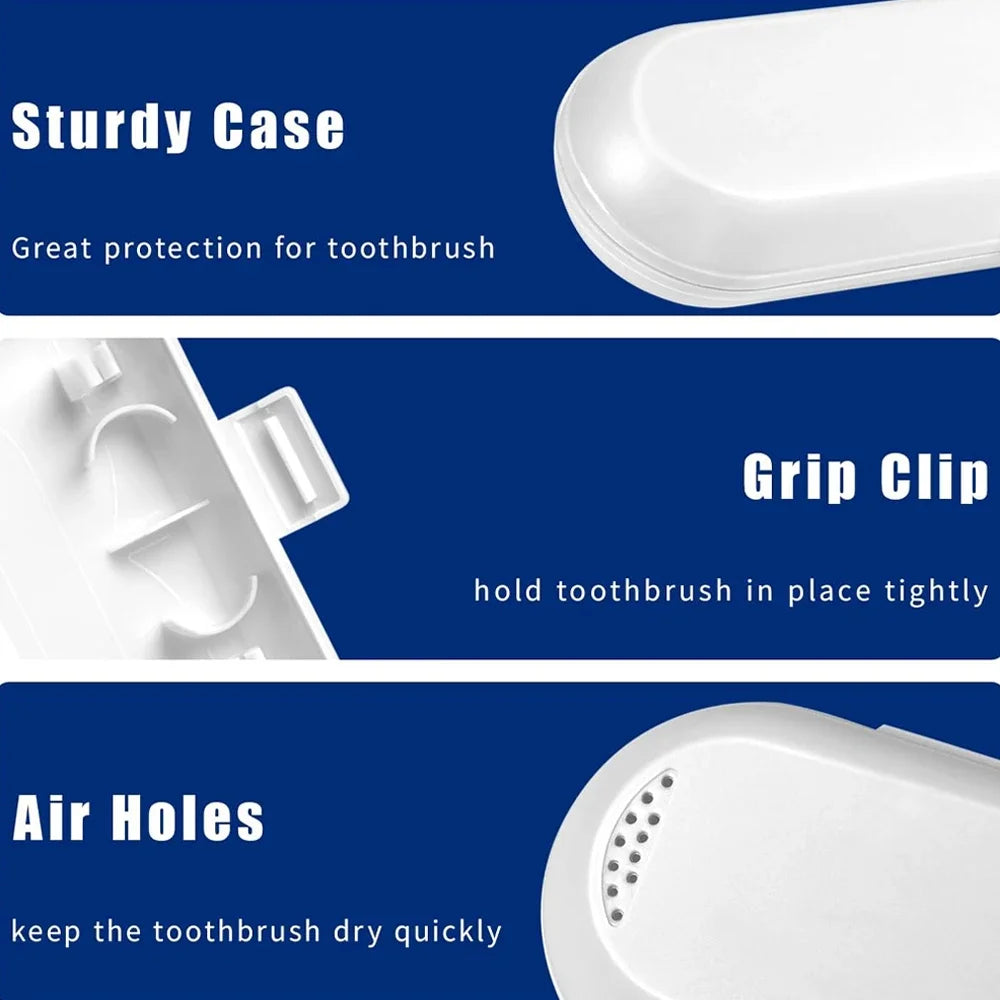 Portable Travel Case for Electric Toothbrushes Keeps Essentials Organized