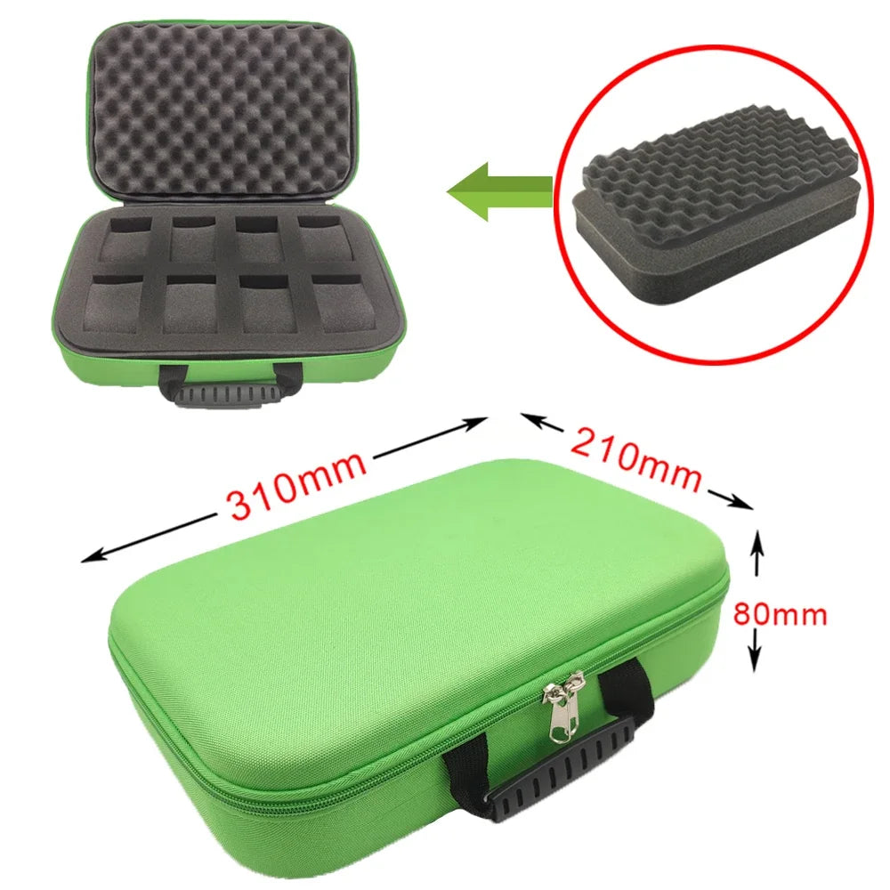 Portable Watch Box EVA Storage Case Organizer With Shockproof Canvas