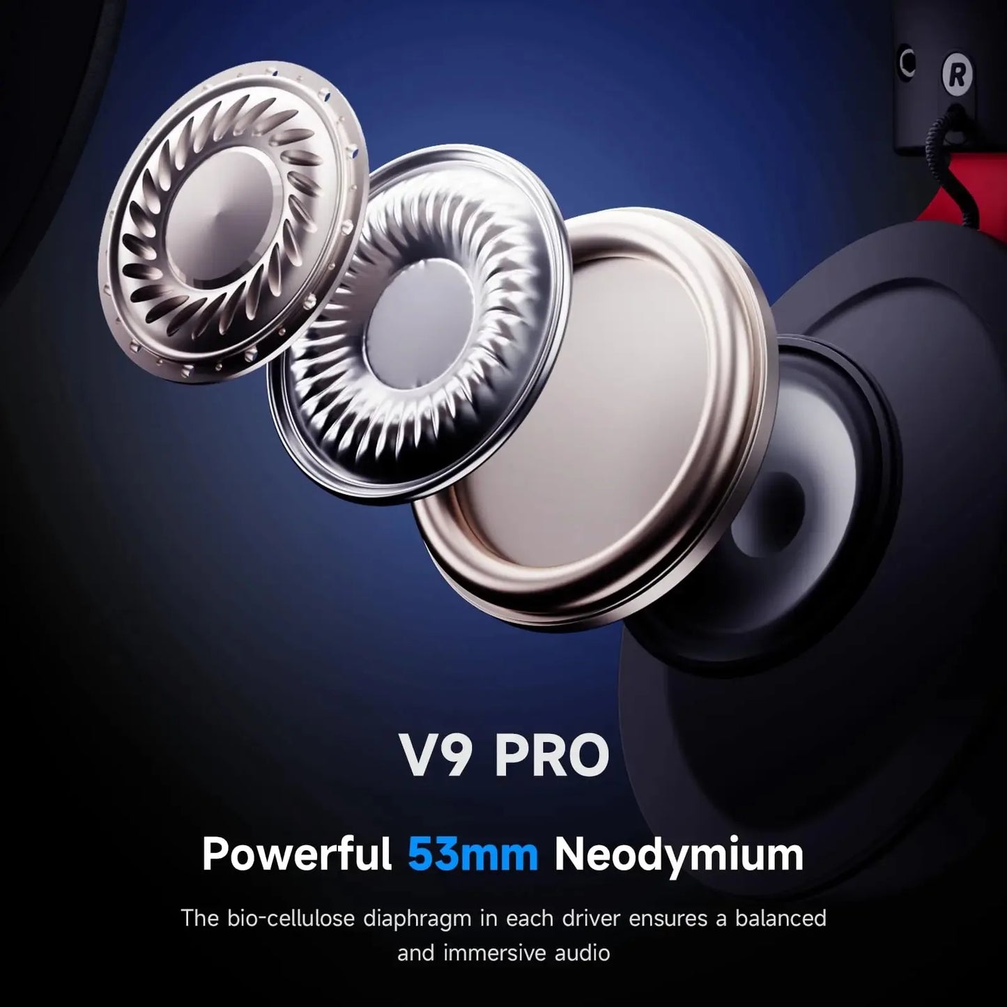MCHOSE V9 Pro Wireless Gaming Headset 7.1 Surround Sound