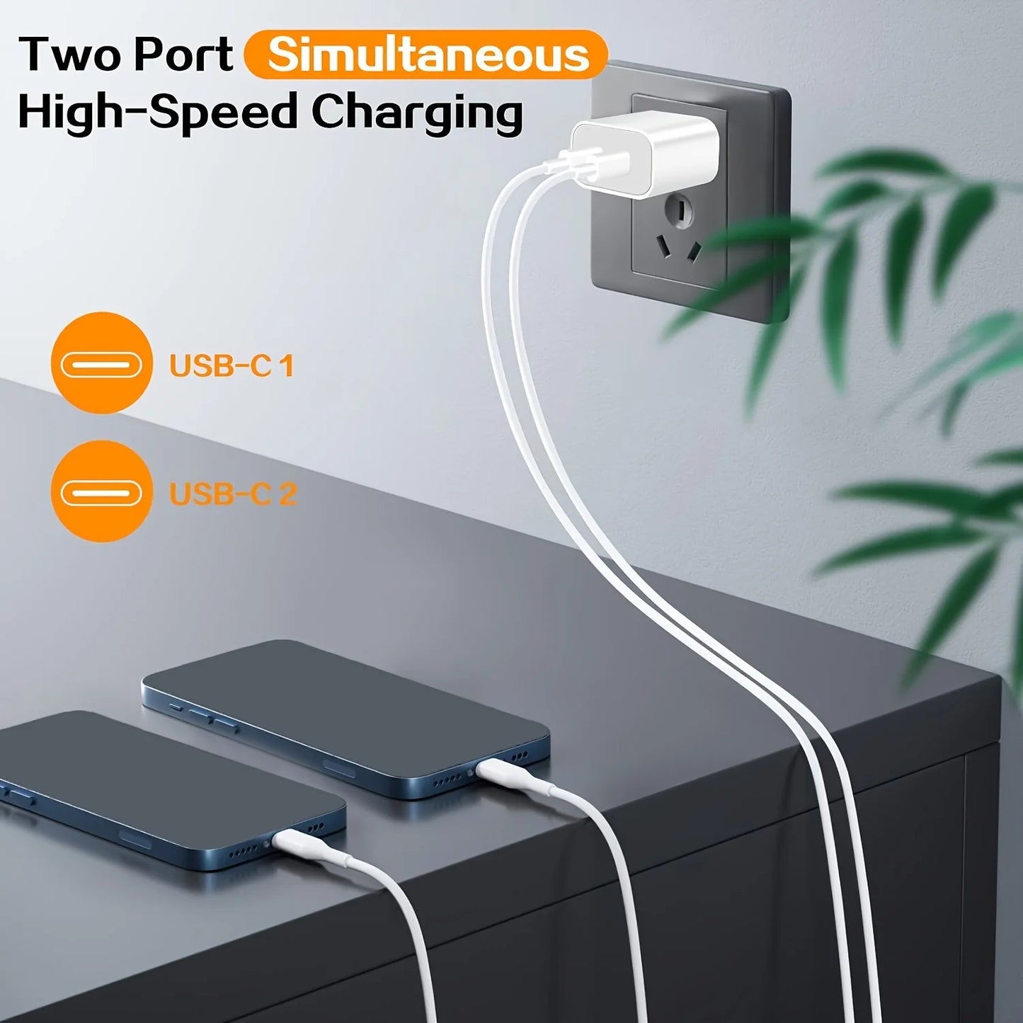 SANPRIO 20W USB C Dual Port ChargerPro For IPhone 15