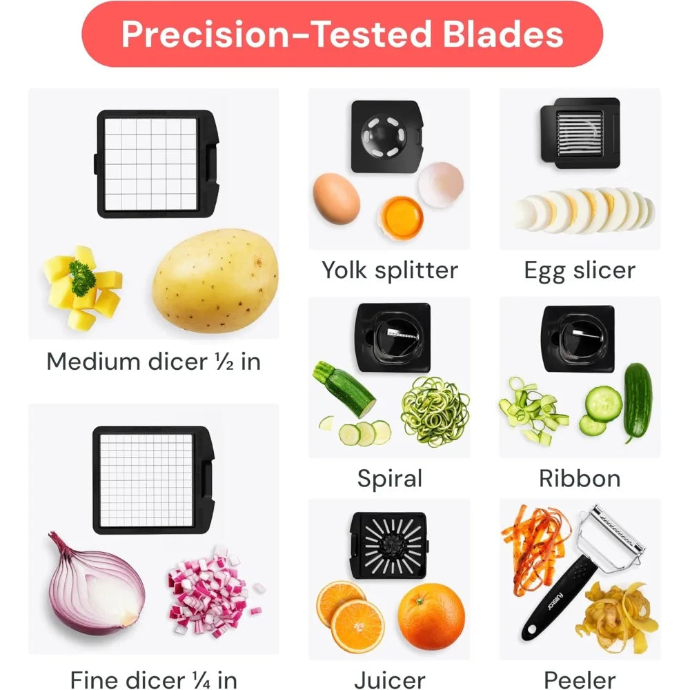 The Original Pro Chopper 9-In-1 Vegetable Slicer And Spiralizer
