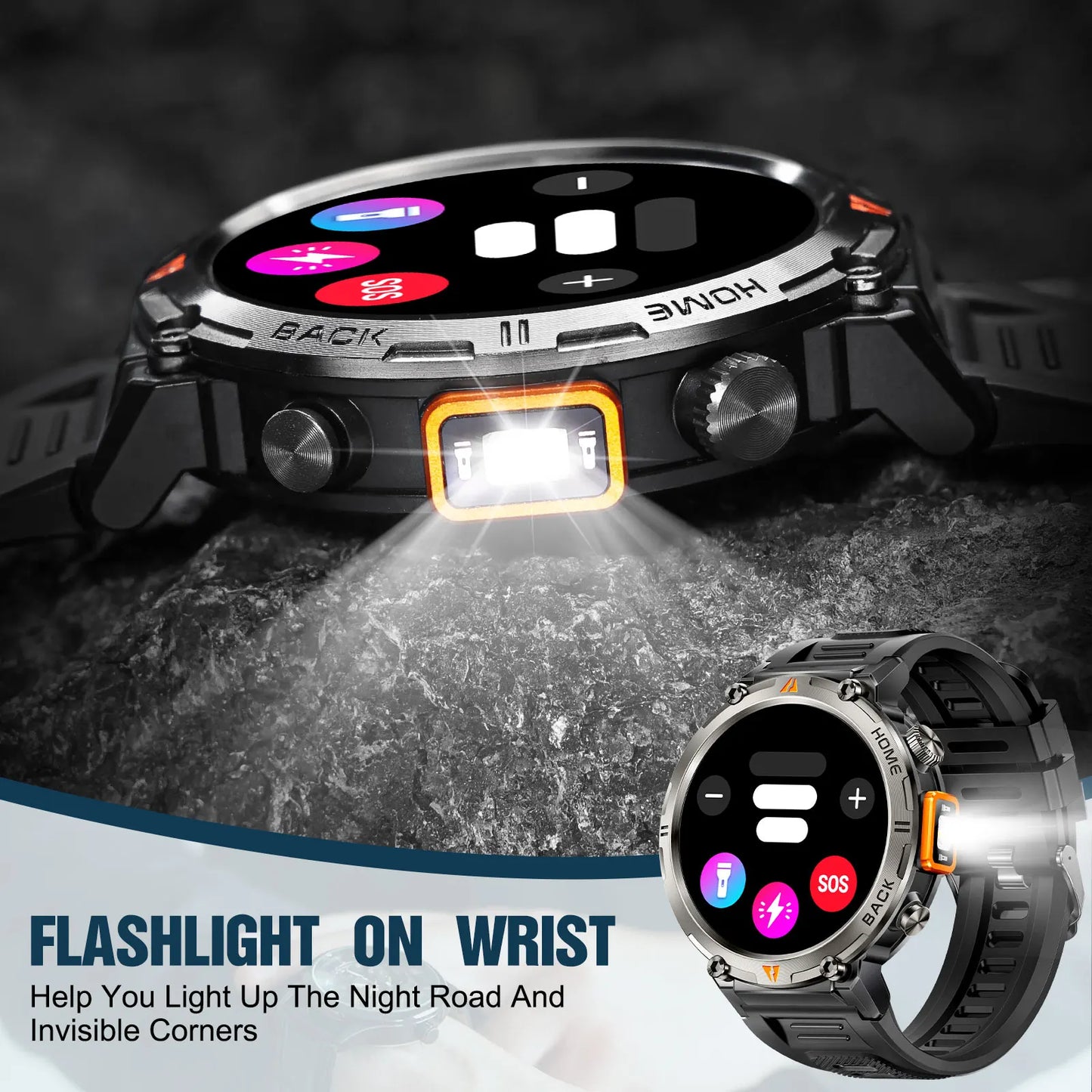 EIGIIS KE3 Bluetooth Calling Smartwatch For Men With Health Monitor