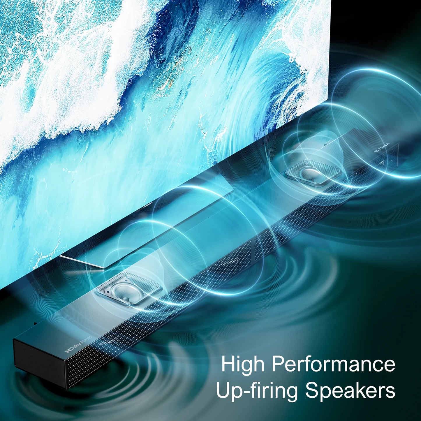 ULTIMEA 5.1.2 Dolby Atmos Soundbar with Wireless Subwoofer
