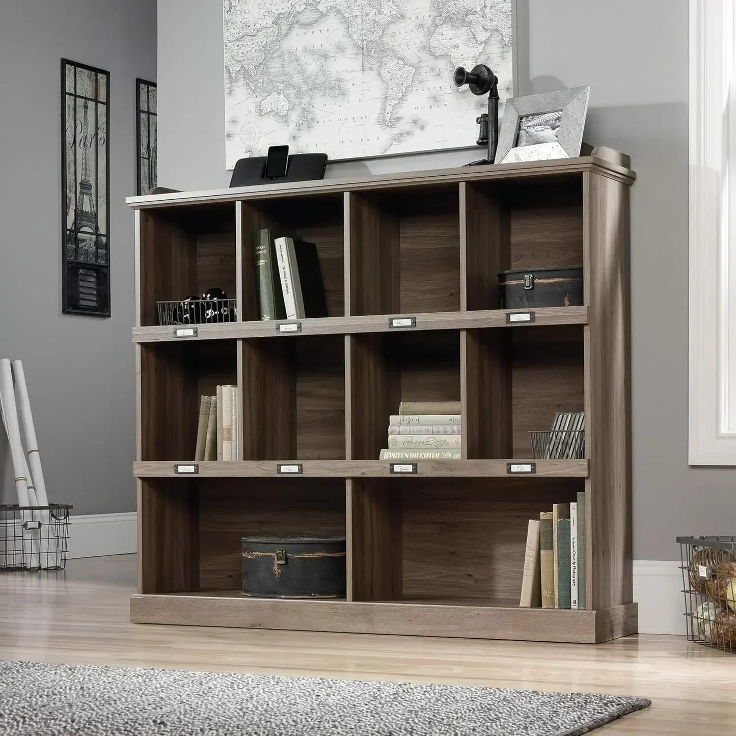 [Limited Stock!]Barrister Lane Cubby Bookcase, Stylish Organization Furniture, cubby bookcase, Cube Storage