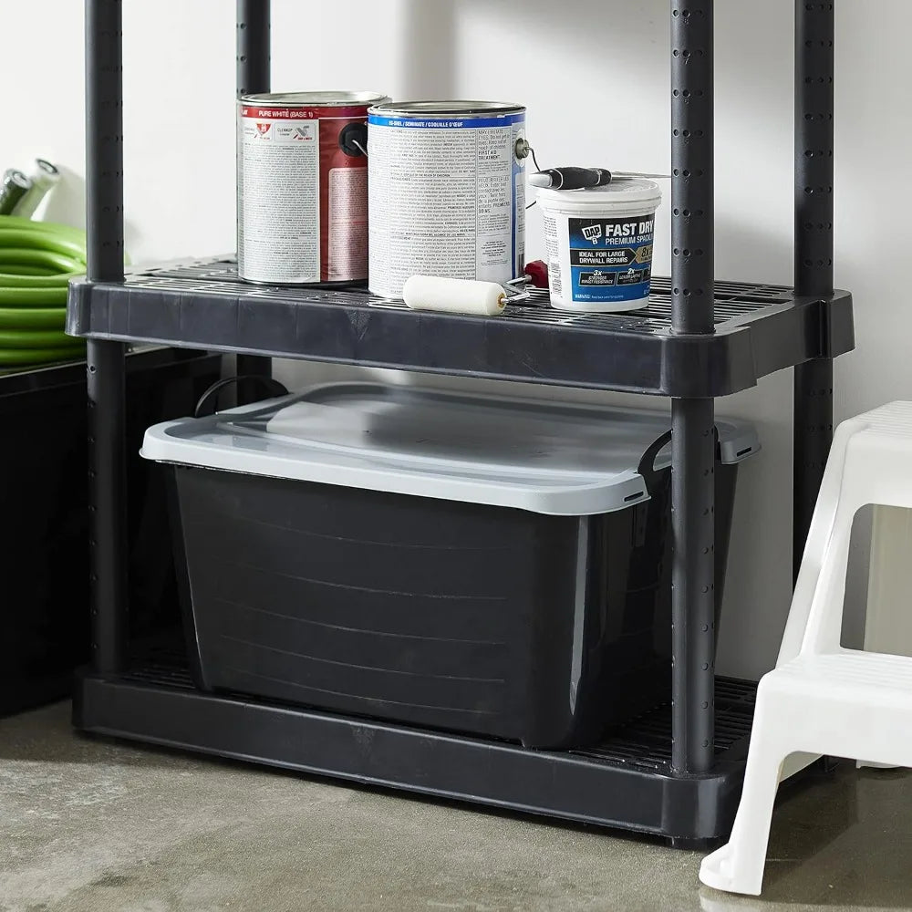Life Story Stackable Storage Bins With Durable Handles