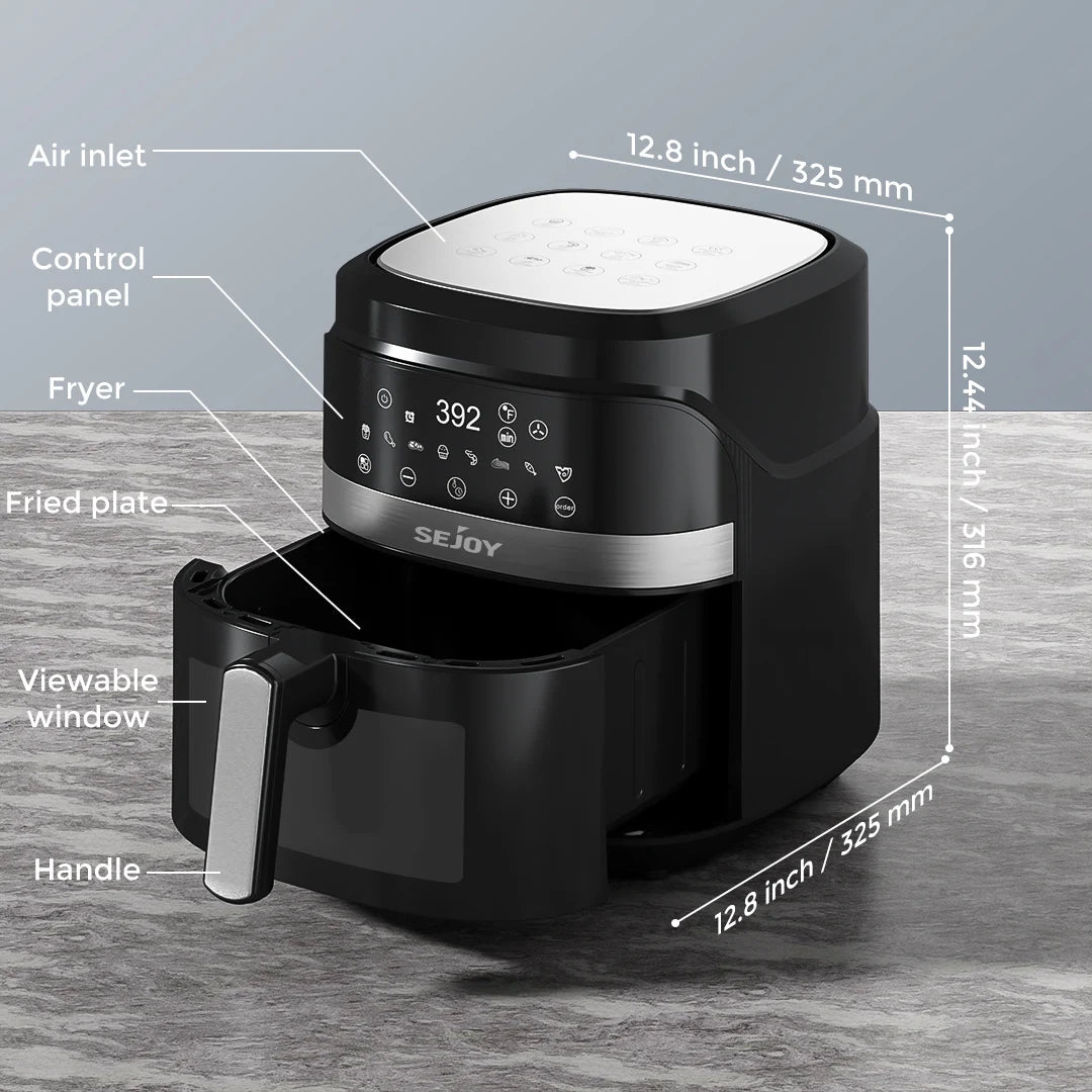 Sejoy 8-In-1 Air Fryer With Premium Ceramic Coating