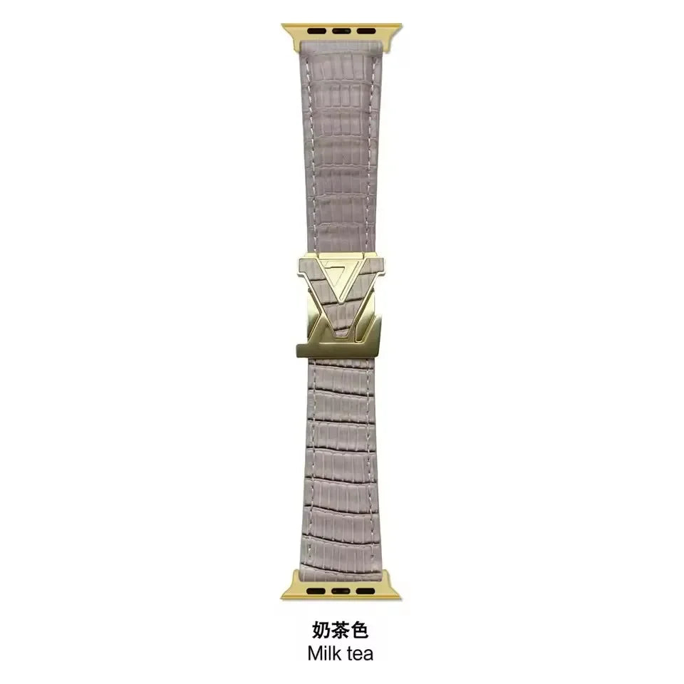 Leather Magnetic Apple Watch Strap Band for Unisex Comfort