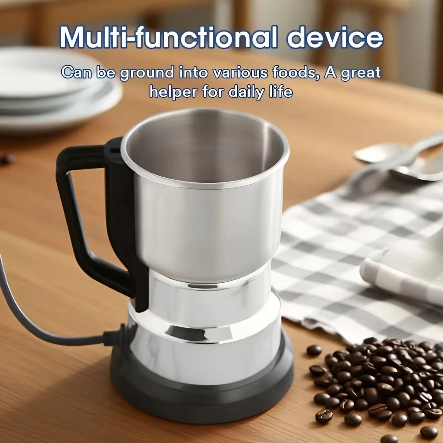 Multifunctional Electric Grinder For Coffee And Whole Grains High Power