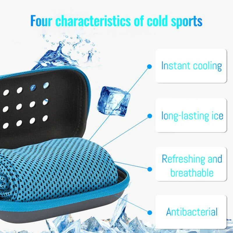 Quick Dry Cooling Towel With Storage Box For Sports
