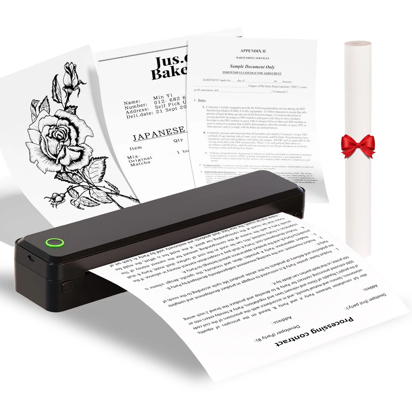 TakeYou Portable Wireless Inkless Thermal Label Printer For Labels