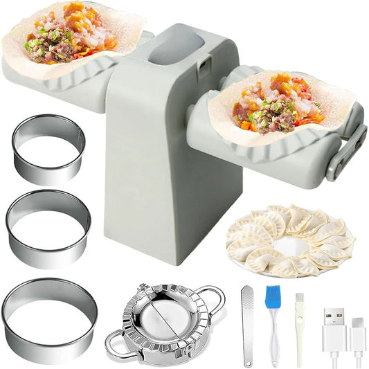 Double Head Automatic Dumpling Machine Electric Two Mode Household
