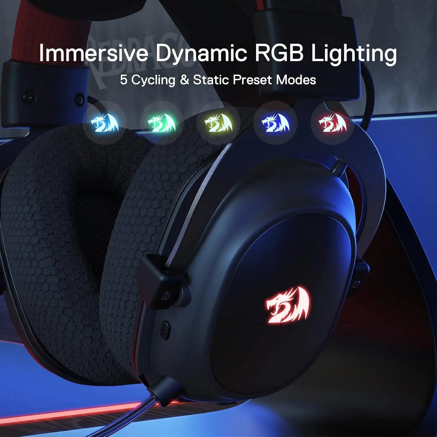 Redragon H510 Pro Zeus-X Wireless Gaming Headset With 7.1 Surround