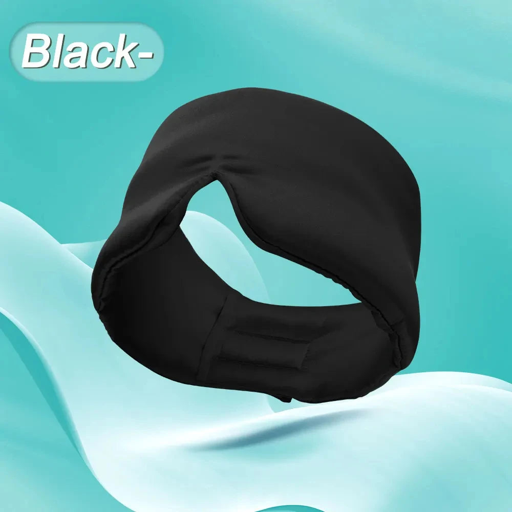 Mulberry Silk Sleep Mask With Adjustable Headband Light Blocking Travel